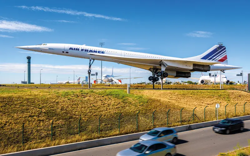 Photo du Concorde en plein décollage - Taxi Lille Aéroport Charles de Gaulle